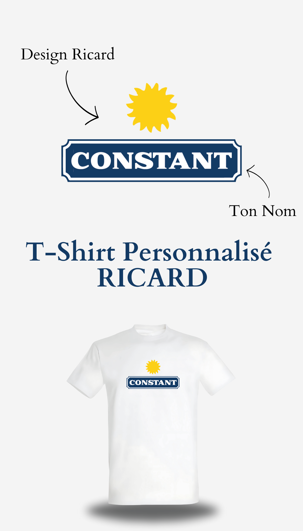 T-Shirt Ricard personnalisé