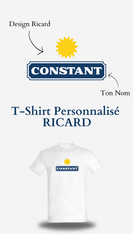 T-Shirt Ricard personnalisé
