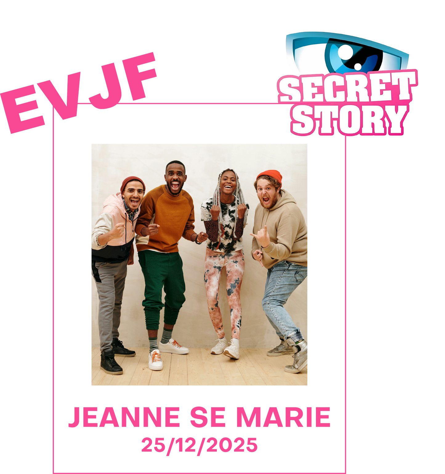 T-Shirt EVJF personnalisé Secret-Story