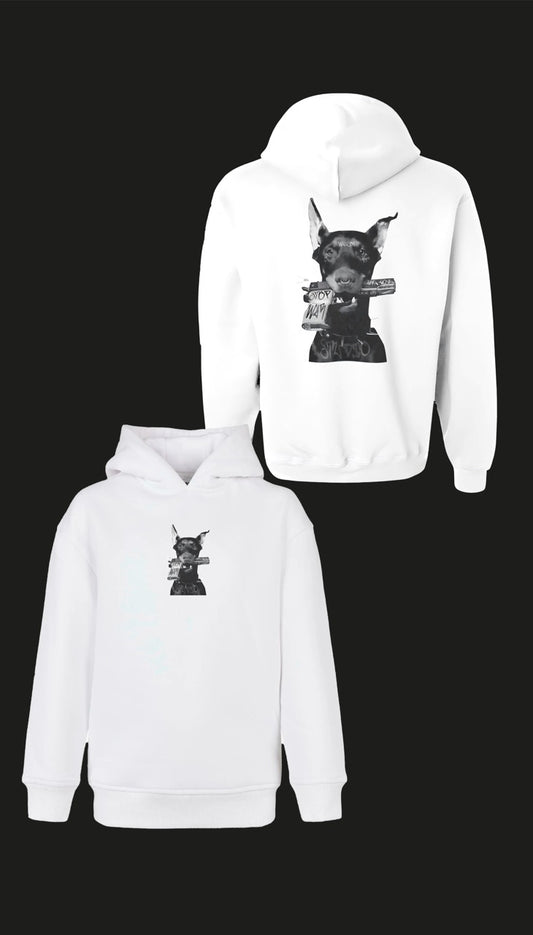 White DOBERMANN SWEATSHIRT