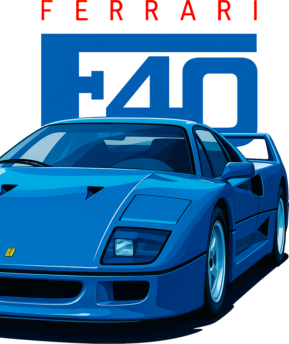 T-Shirt Ferrari Bleu