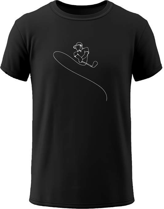 Minimalist design golf t-shirt