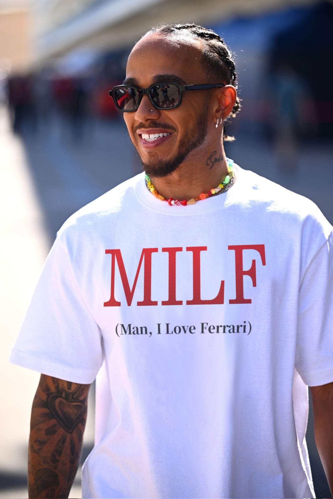 MILF Man I Love Ferrari T-Shirt - Lewis Hamilton