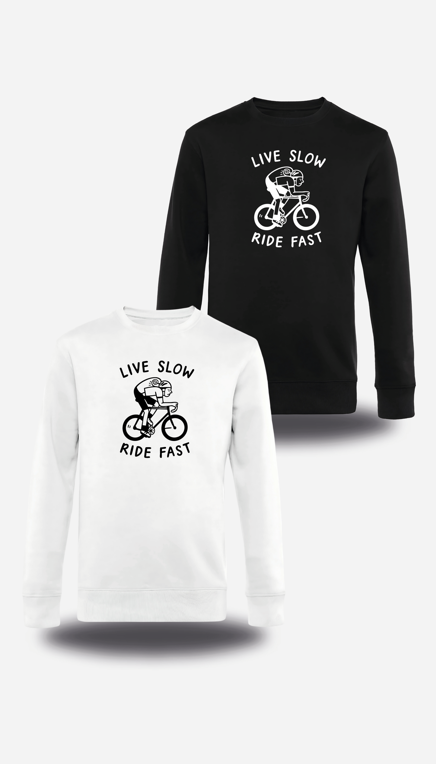 Sweatshirt Live Slow Ride Fast