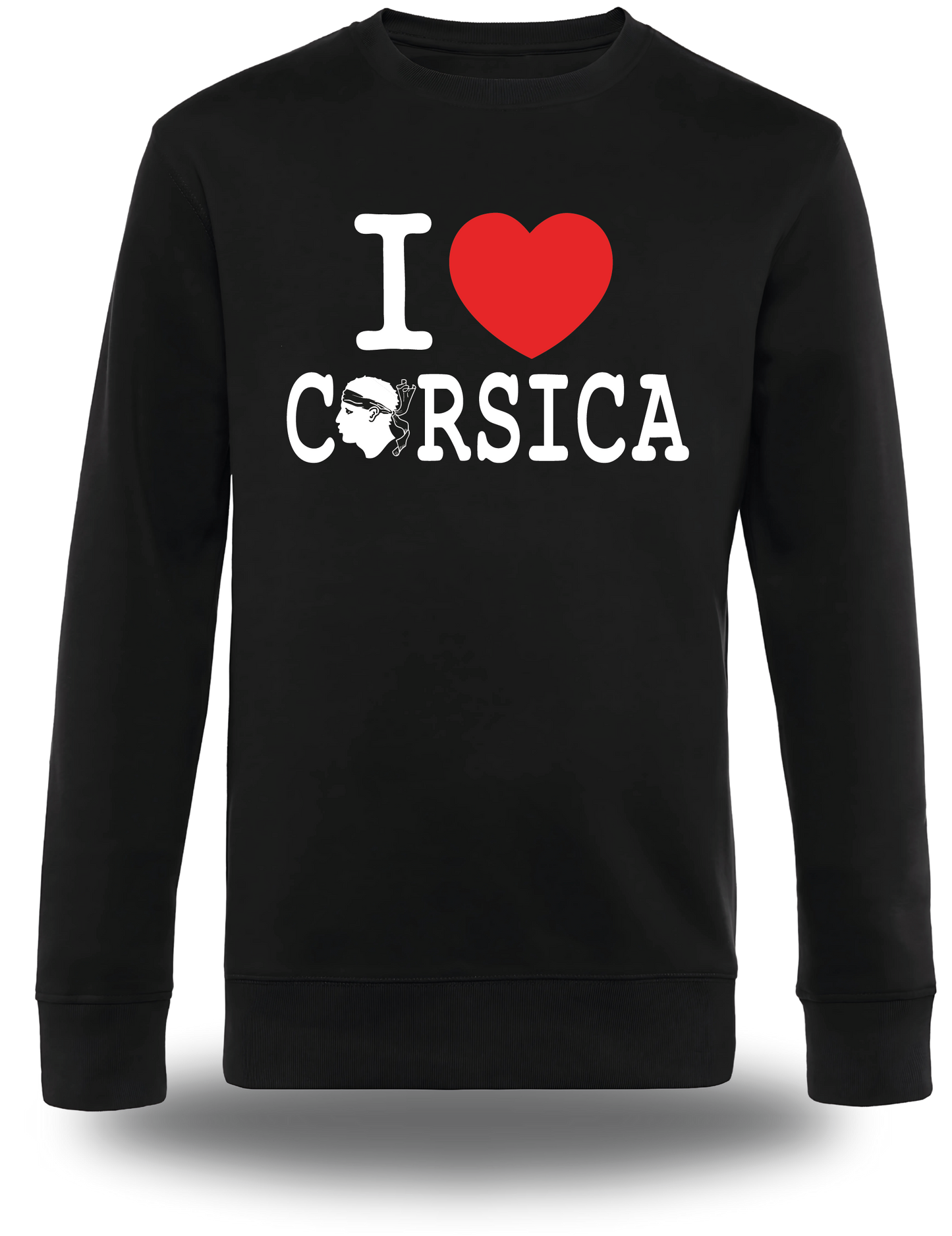 Sweatshirt I Love Corsica Tête de Maure