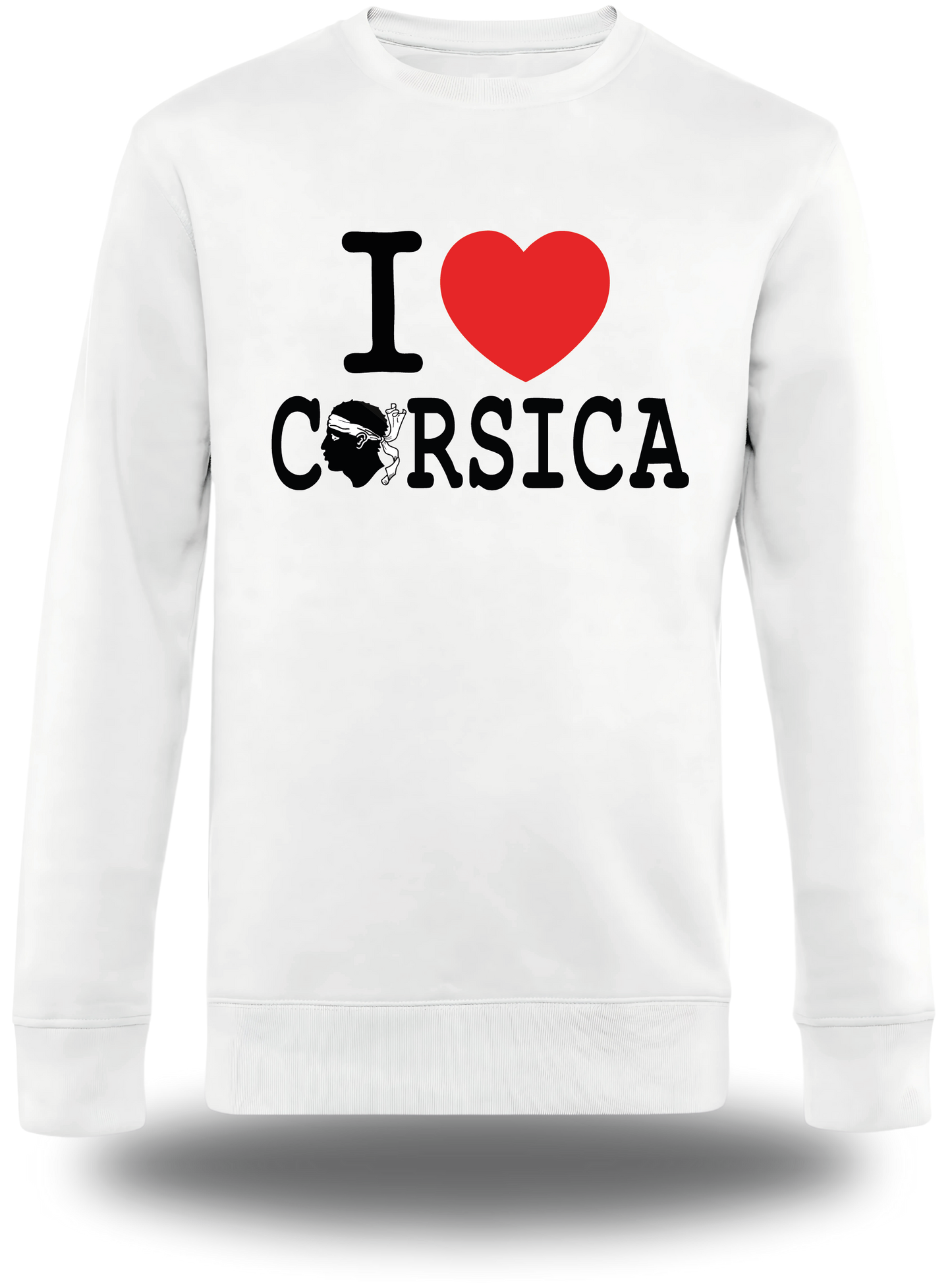 Sweatshirt I Love Corsica Tête de Maure