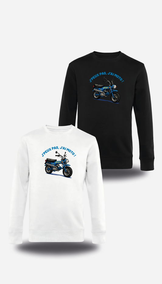 I can't, I have a motorcycle personalized sweatshirt