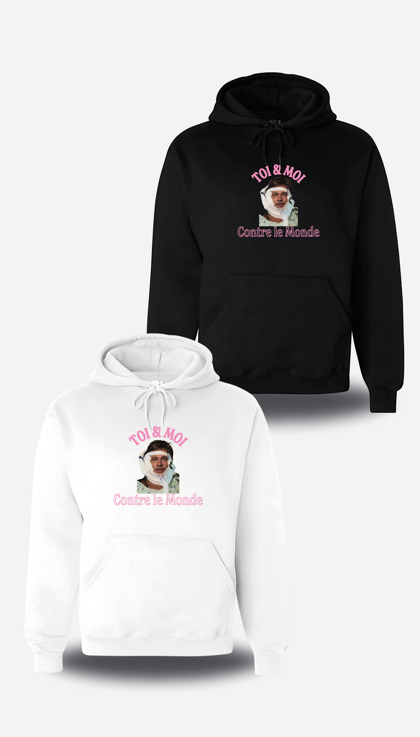Brad Pitt You & Me Against the World T-SHIRT or SWEATSHIRT