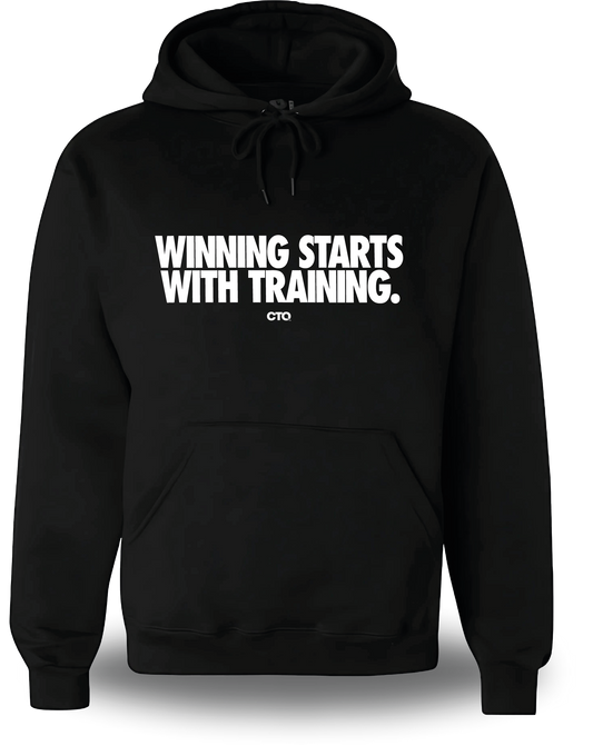 Sweatshirt Winning starts with Training
