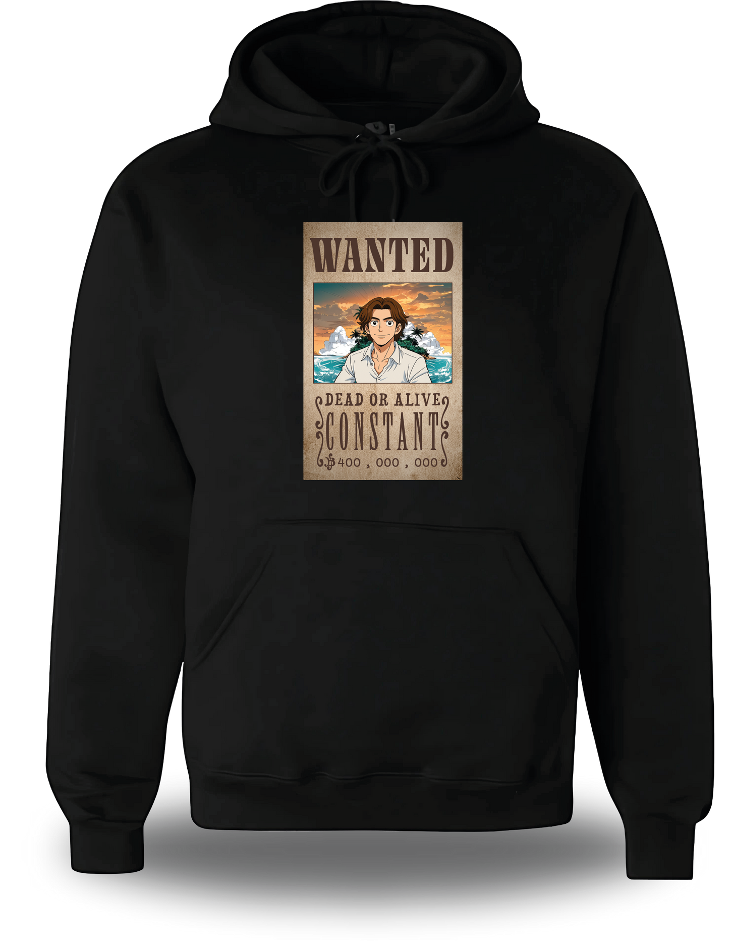 Sweatshirt Personnalisé One Piece Avis de Recherche