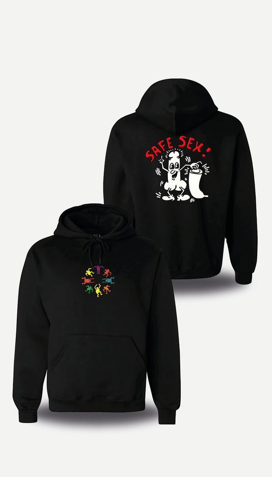 Keith Haring Safe Sex Hoodie