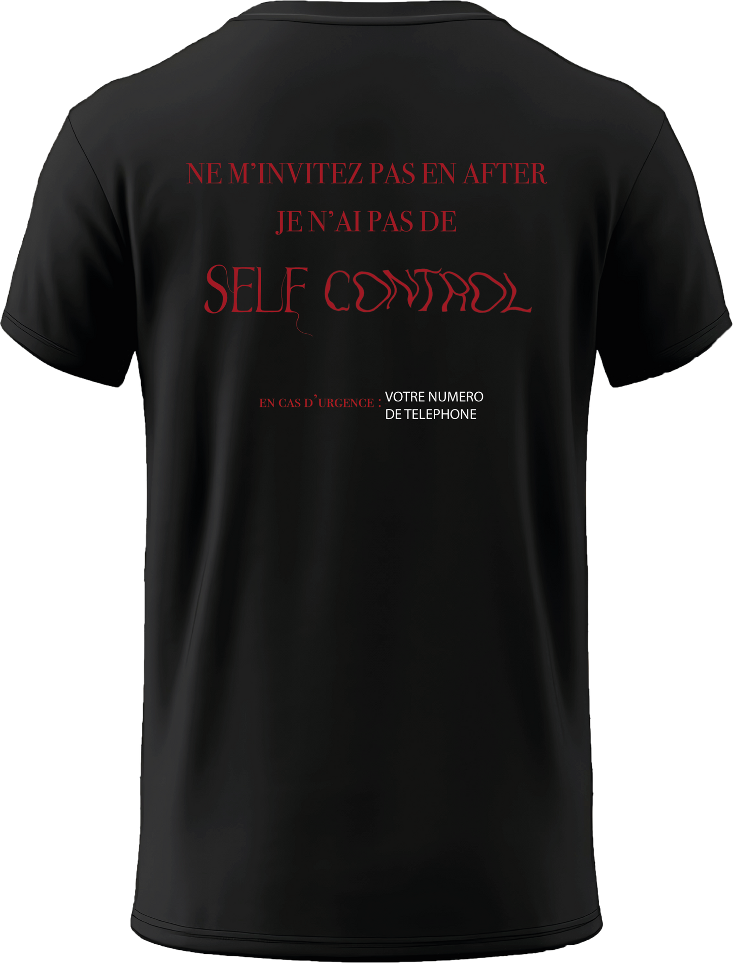 Customizable “No Self Control” T-SHIRT or SWEATSHIRT