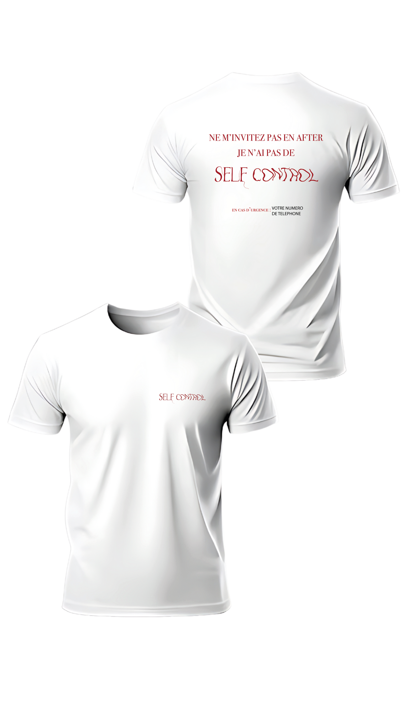 Customizable “No Self Control” T-SHIRT or SWEATSHIRT