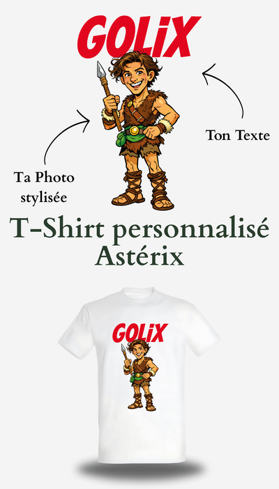 T-shirt Astérix personnalisable