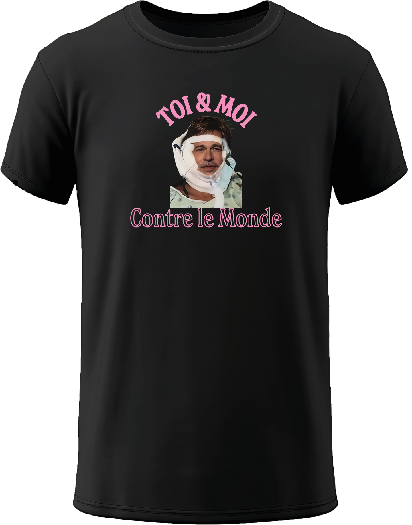 Brad Pitt You & Me Against the World T-SHIRT or SWEATSHIRT