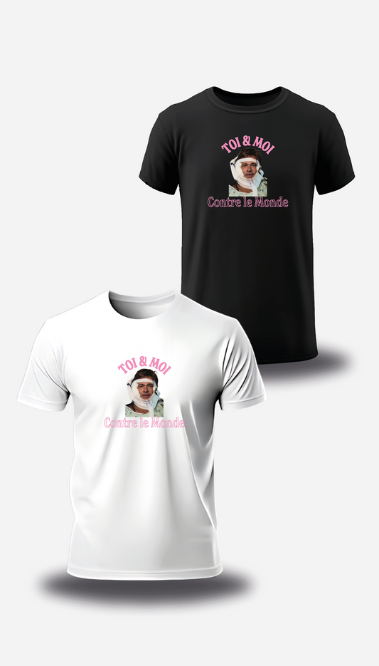 Brad Pitt You & Me Against the World T-SHIRT or SWEATSHIRT