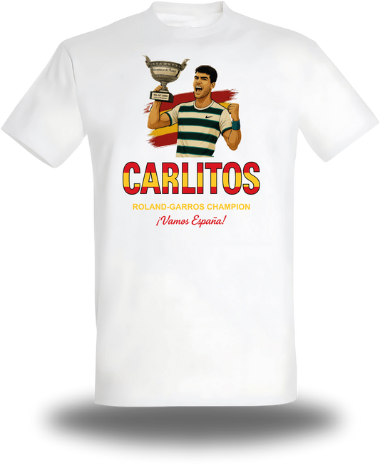 Carlos Alcaraz Roland-Garros Champion T-Shirt