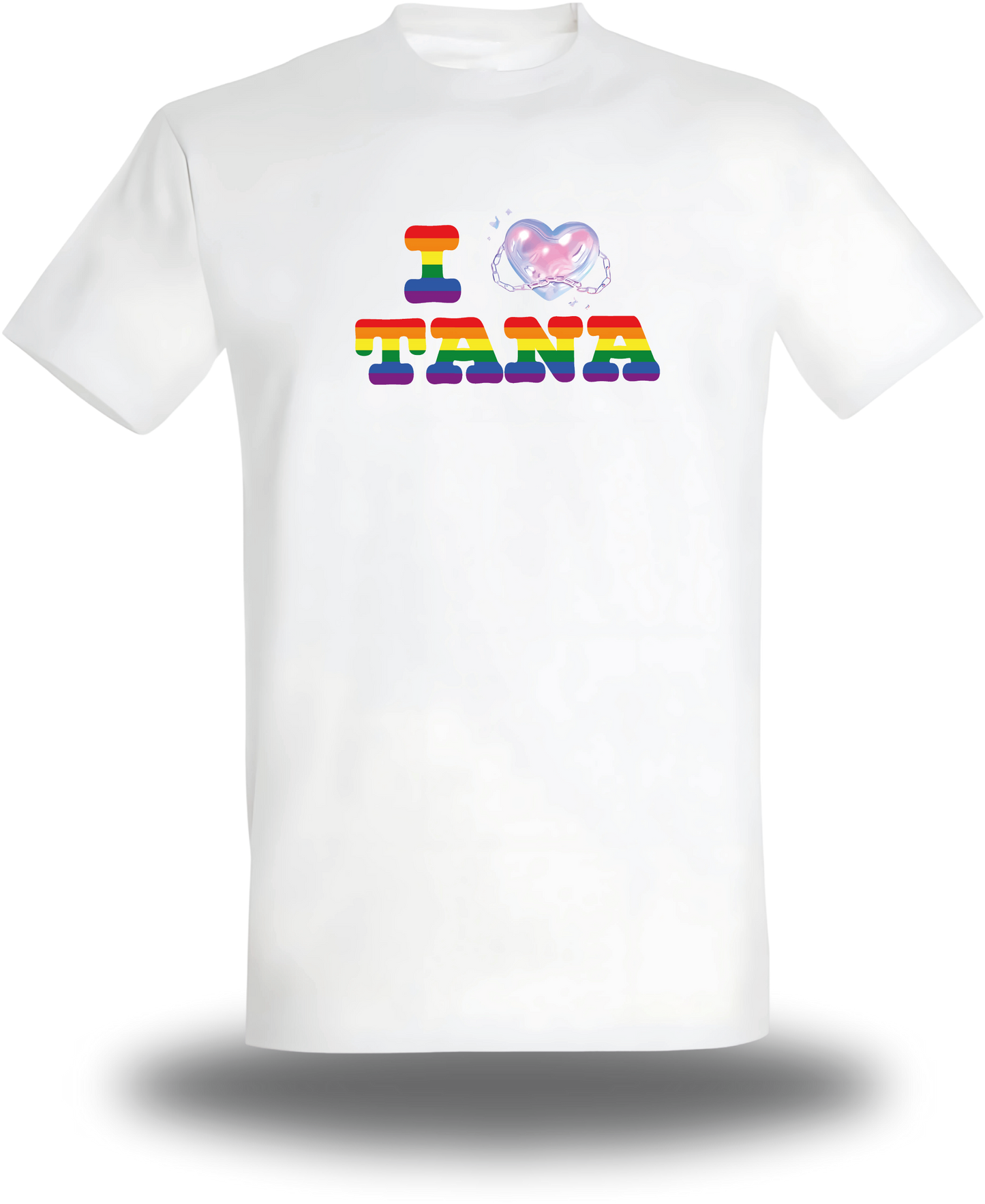 T-shirt I Love Tana white - LGBT version