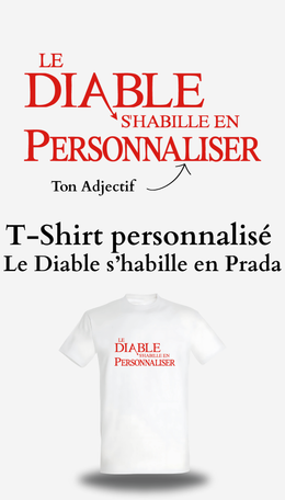 T-shirt Le Diable s'habille en Prada personnalisable