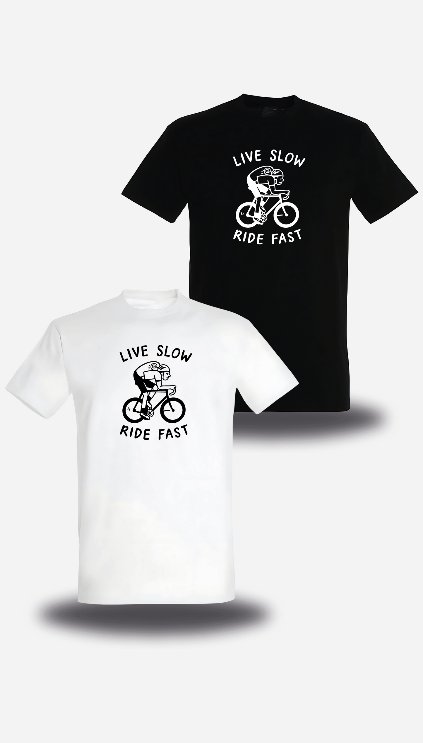 T-Shirt Live Slow Ride Fast