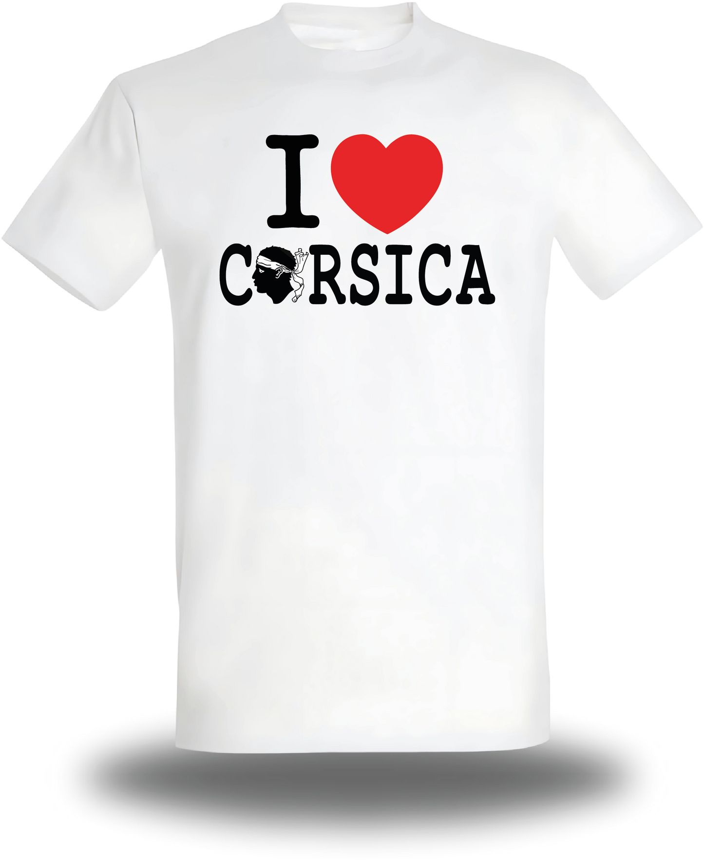 T-Shirt Love Corsica - Tête de Maure