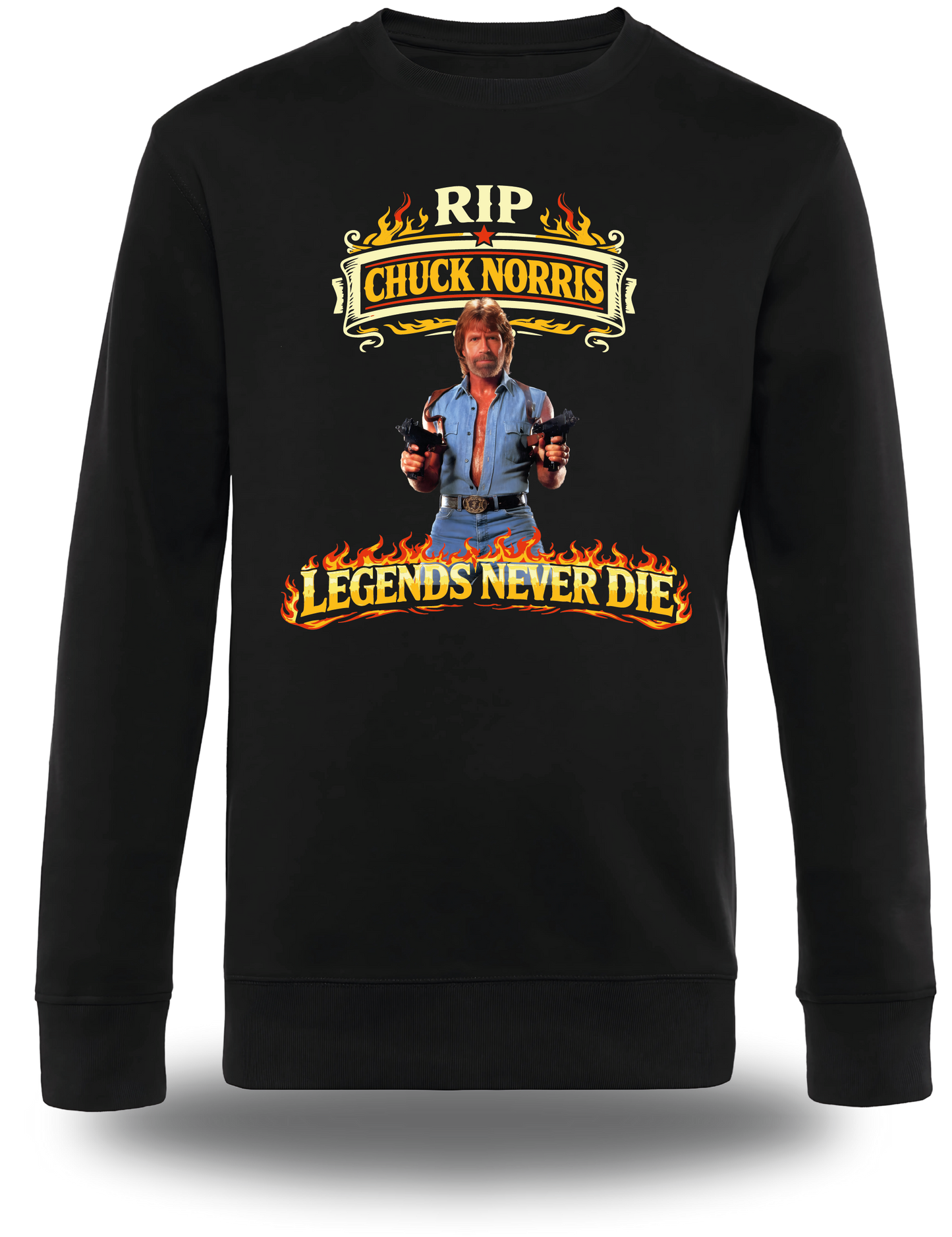 T-Shirt Chuck Norris RIP - Legends Never Die