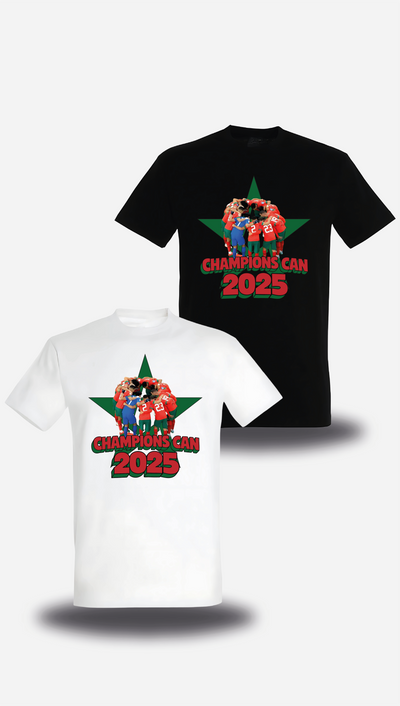 T-shirt Maroc Champions de la CAN 2025