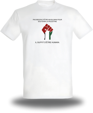 T-Shirt Palestine Il suffit d'être humain