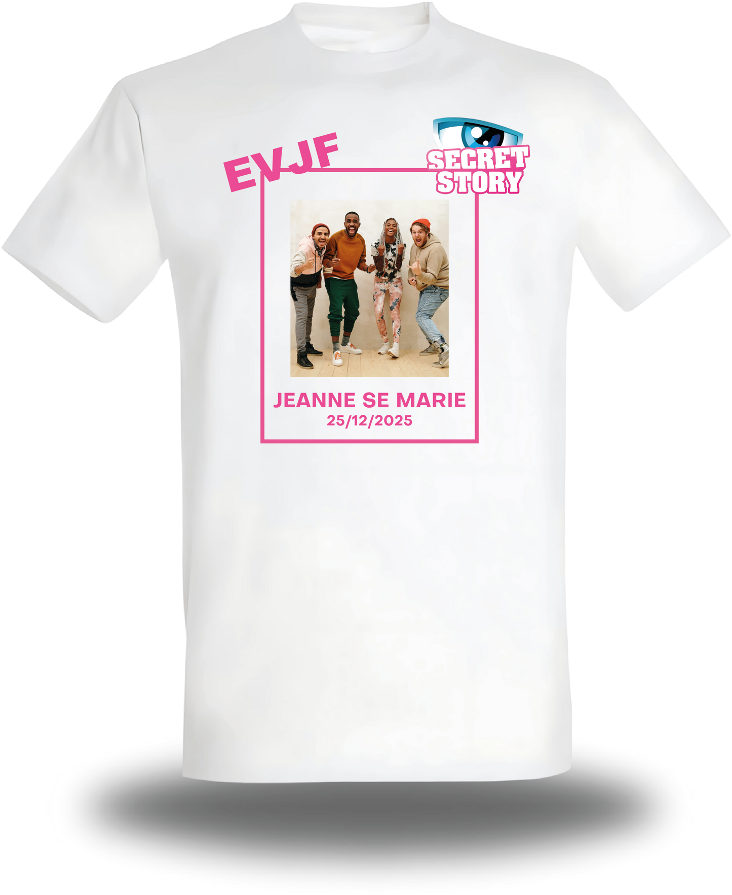 T-Shirt EVJF personnalisé Secret-Story