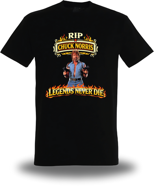 T-Shirt Chuck Norris RIP - Legends Never Die