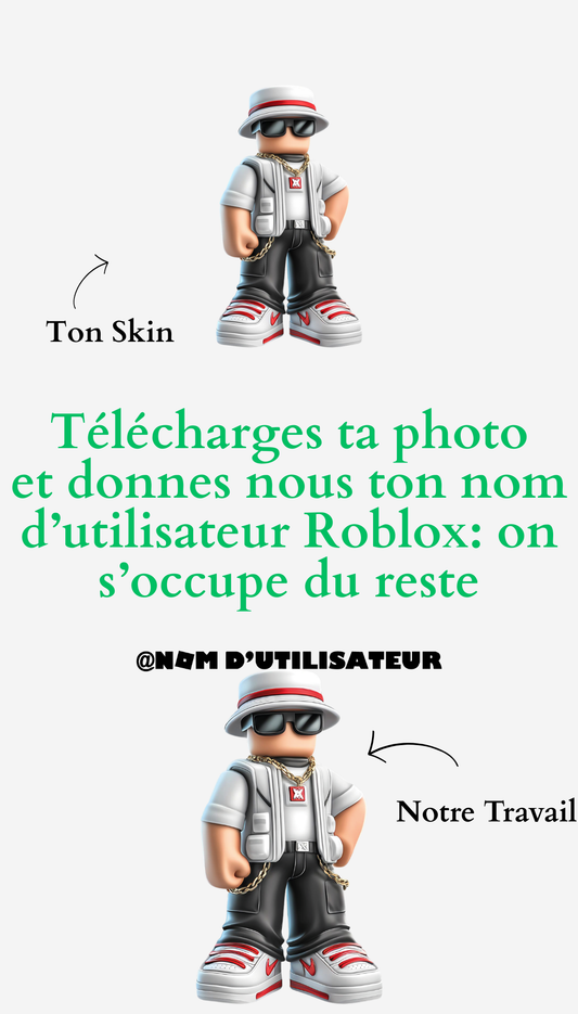 Sweatshirt Roblox personnalisable Skin