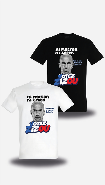 T-shirt Zidane 2026 - Votez Zizou