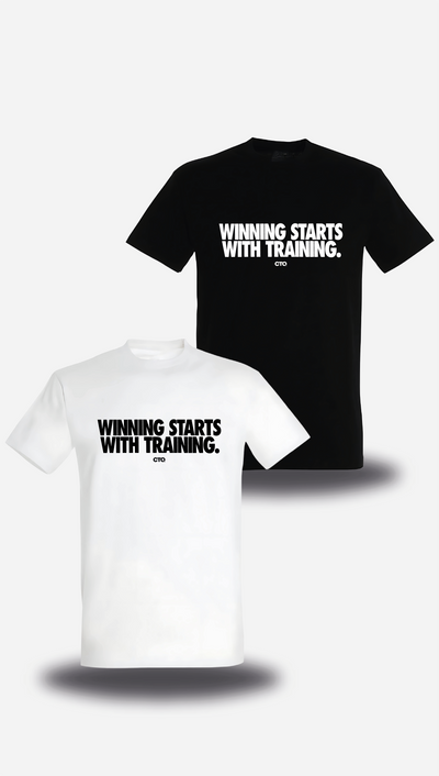 T-shirt Winning starts with Training