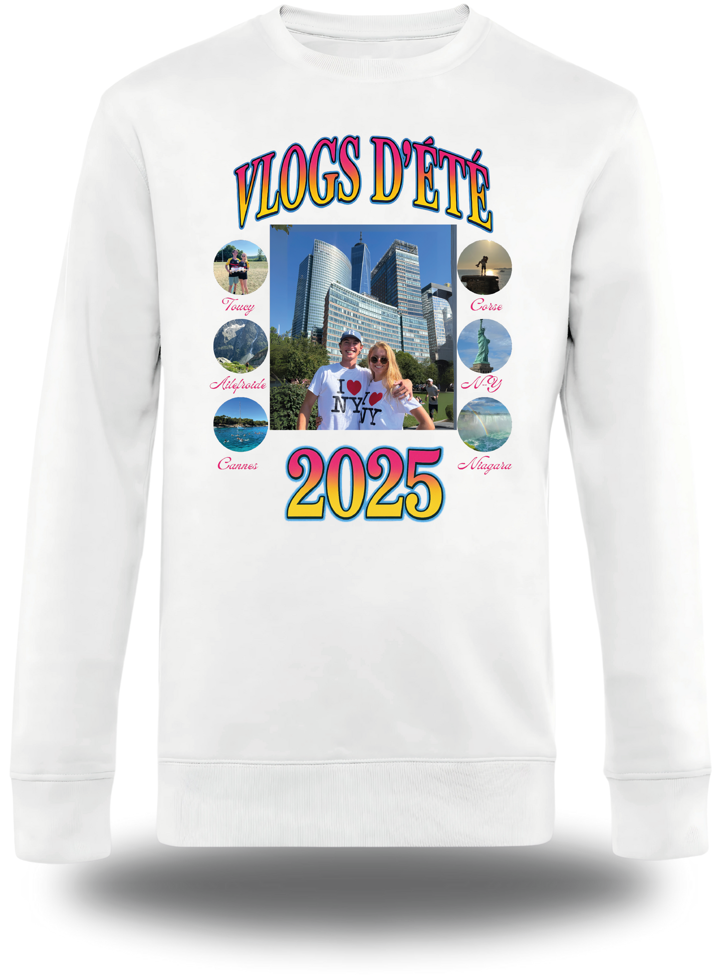 T-Shirt Vlog d'Août personnalisable - Lena Situations