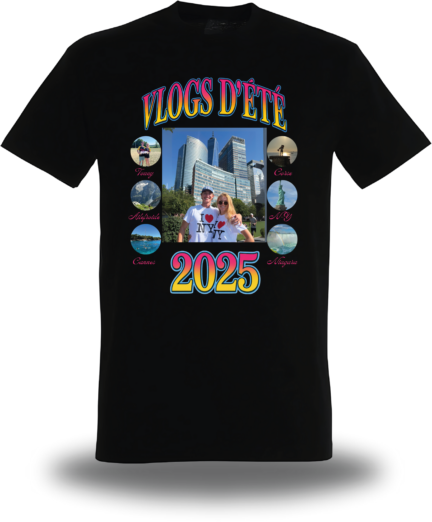 T-Shirt Vlog d'Août personnalisable - Lena Situations
