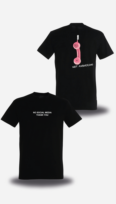 T-SHIRT No Social Media - Not Answering