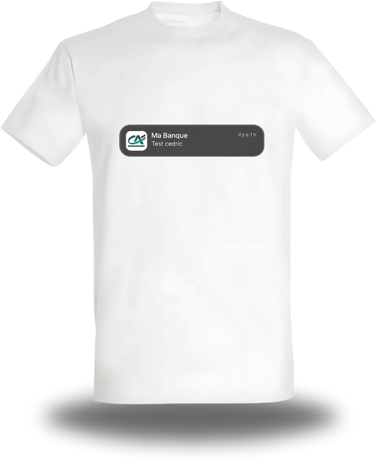 T-shirt test Cédric - Crédit Agricole