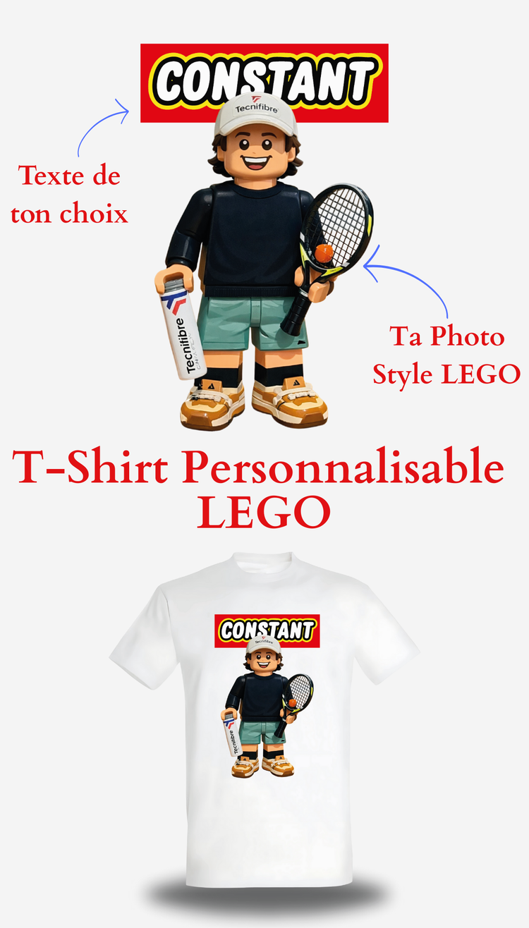 T-shirt lego personnalisable