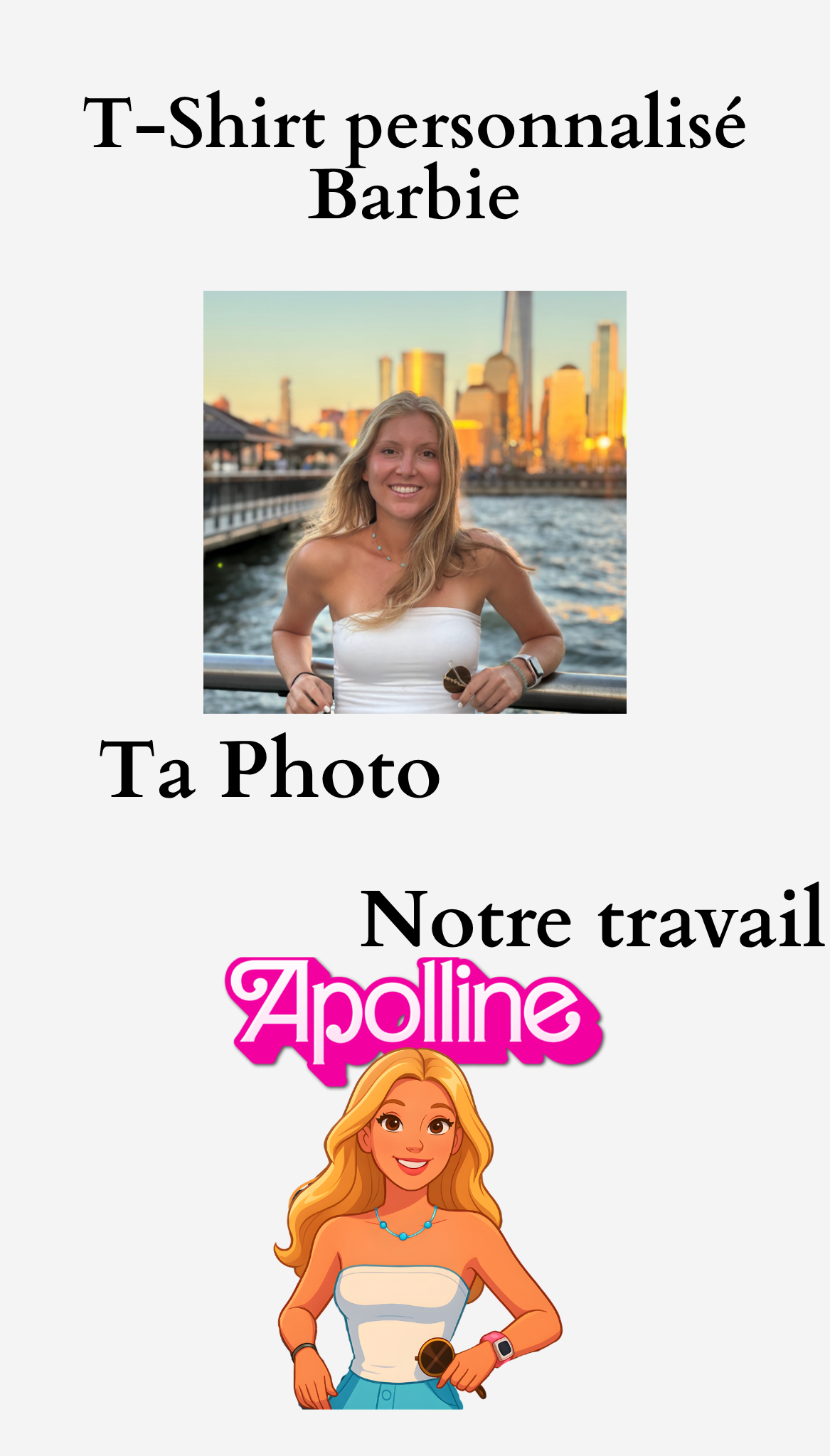 Sweatshirt Barbie personnalise