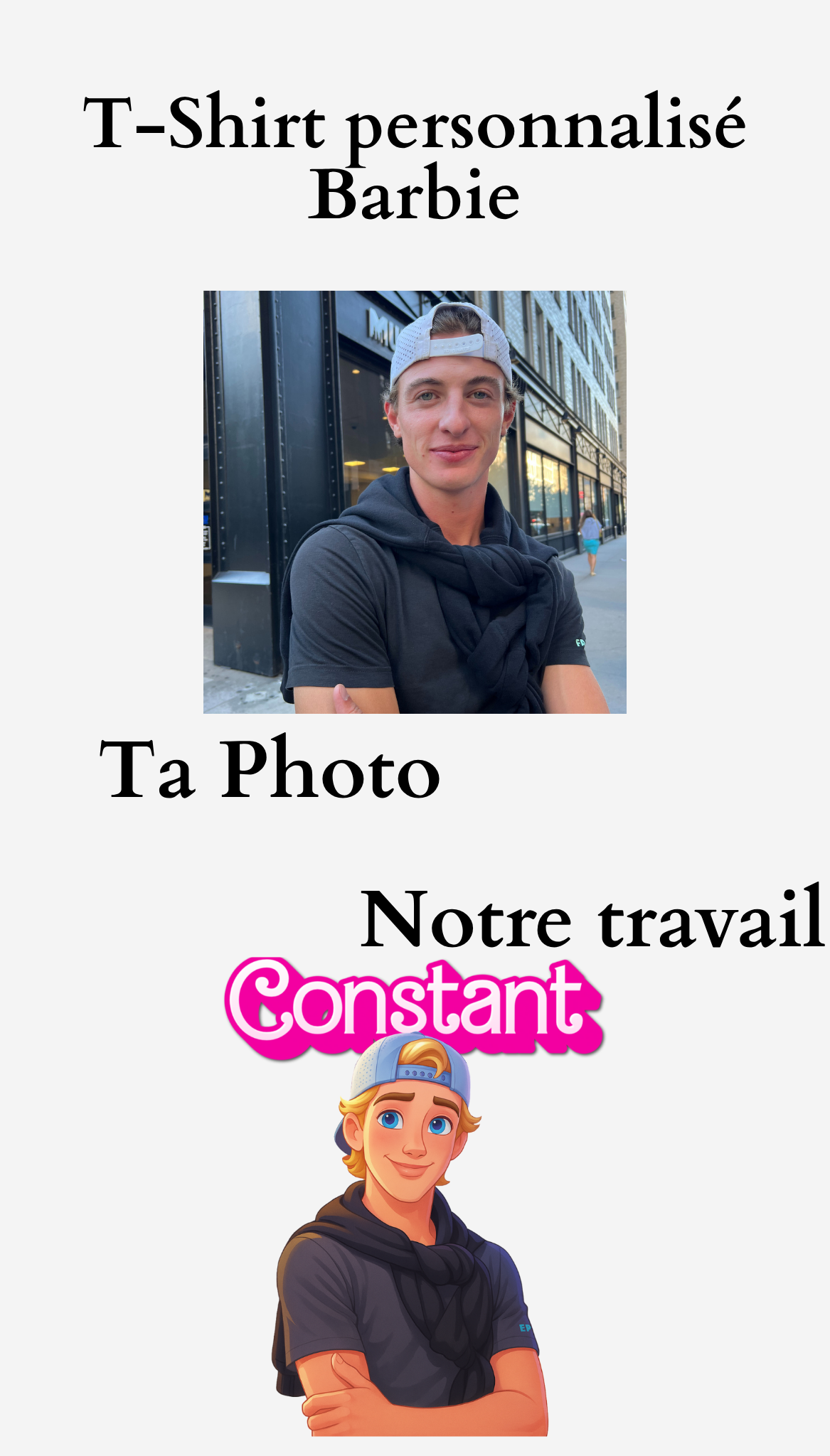 Sweatshirt Barbie personnalise