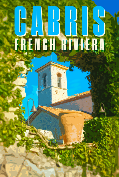 BOLSA DE TELA ciudad de Cabris - Riviera Francesa