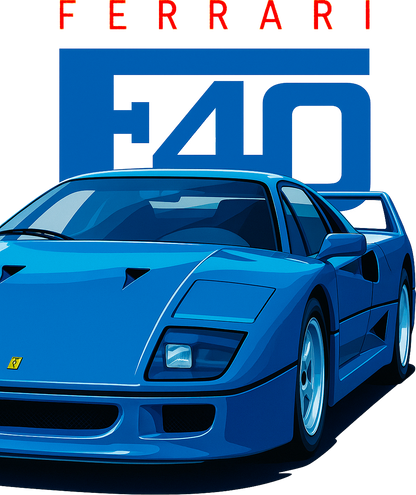 T-Shirt Ferrari Bleu