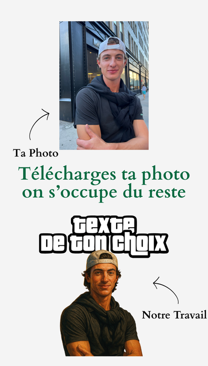 T-Shirt GTA personnalise - Grand Theft Auto