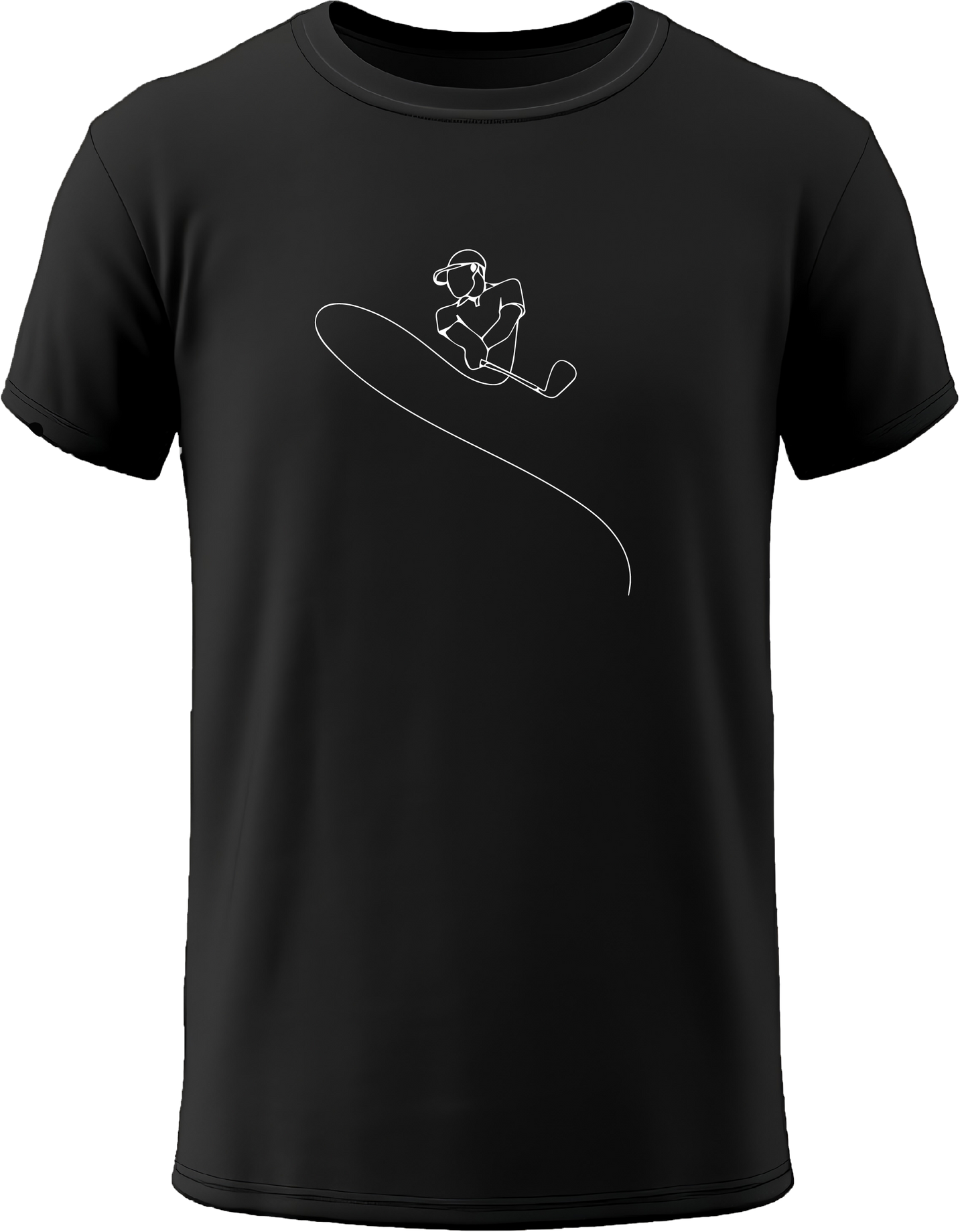 Camiseta de golf de diseño minimalista