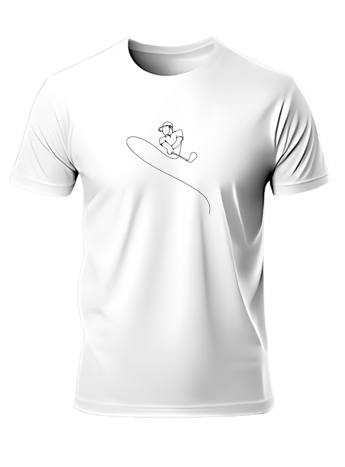 Camiseta de golf de diseño minimalista