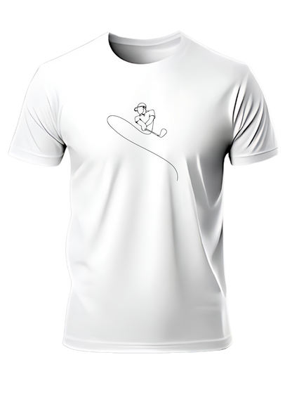 Camiseta de golf de diseño minimalista