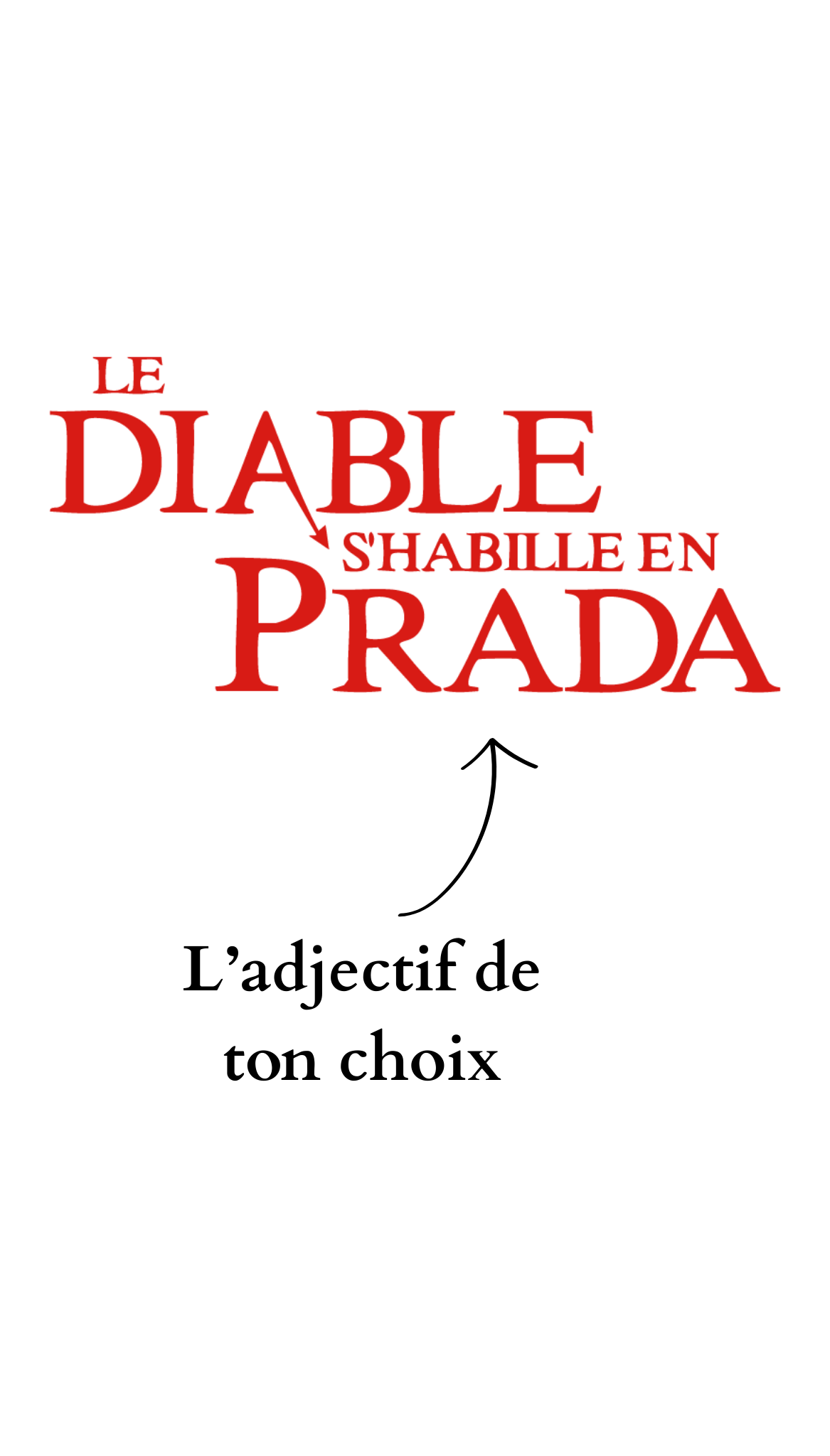 Sweatshirt Le Diable s'habille en Prada personnalisable