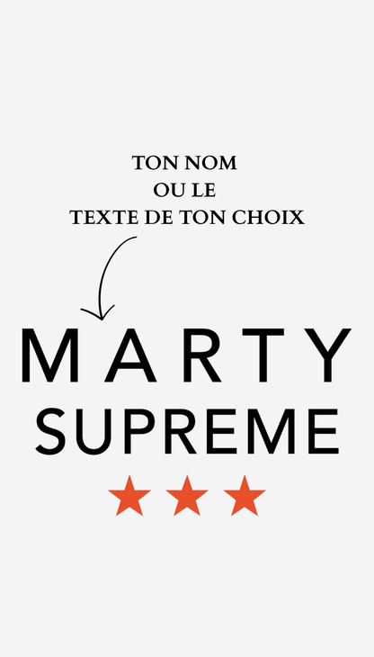 T-shirt Marty Supreme personnalisé