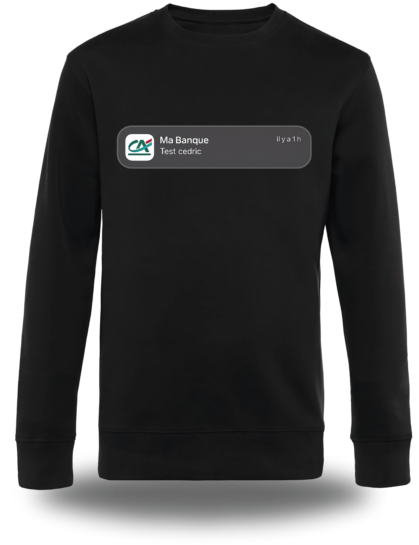 Sweatshirt test Cédric - Crédit Agricole