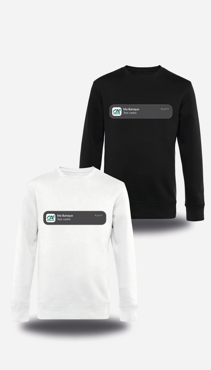 Sweatshirt test Cédric - Crédit Agricole